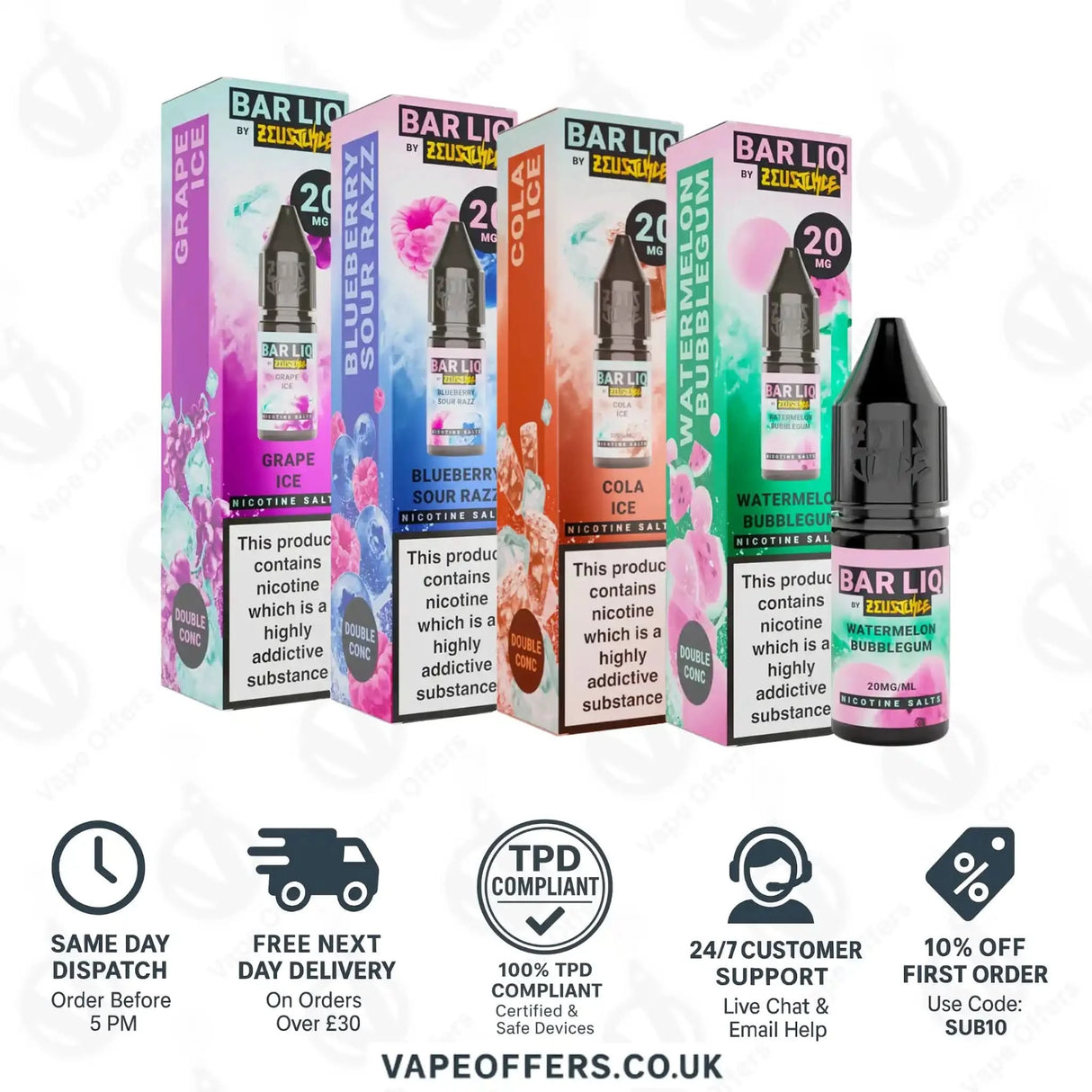 Zeus Juice Bar Liq Nic Salt