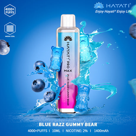 crystal pro max blue razz gummy bear flavour