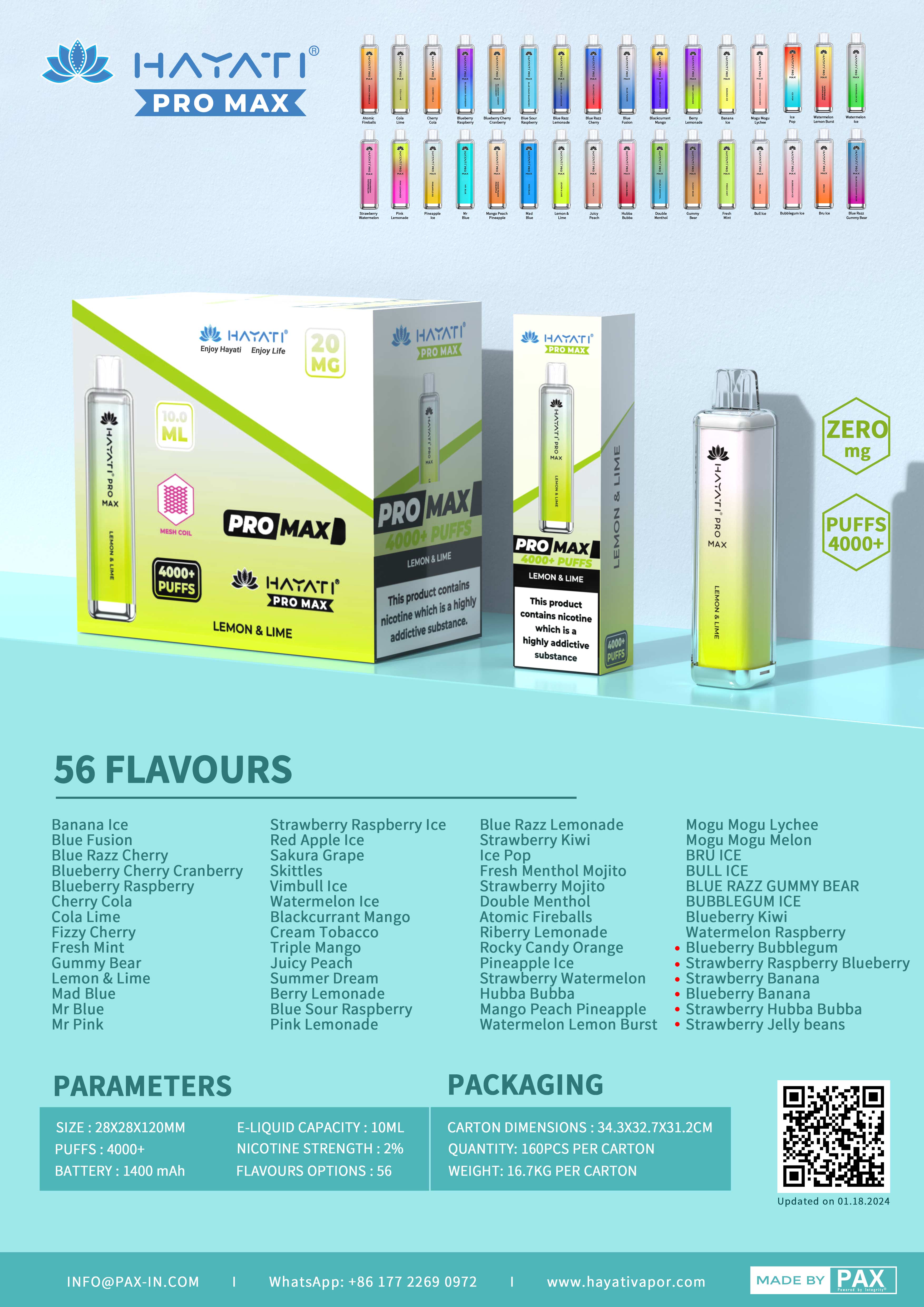 crystal pro max 4000 puffs flavours poster