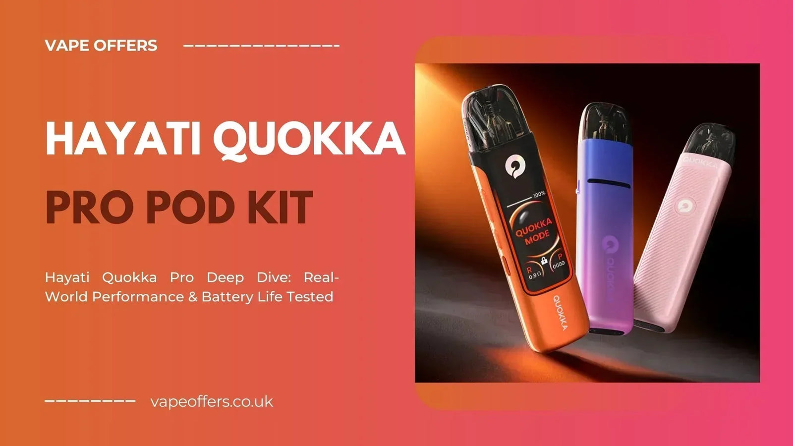 Hayati Quokka Pro Pod Kit Review - A Real-World Test Hayati Quokka Pro Pod Kit Review - A Real-World Test