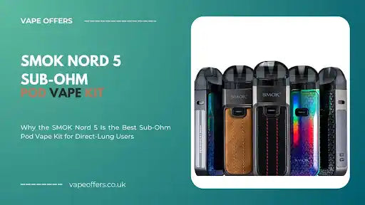 SMOK Nord 5 Pod Vape kit with 80W power and RPM 3