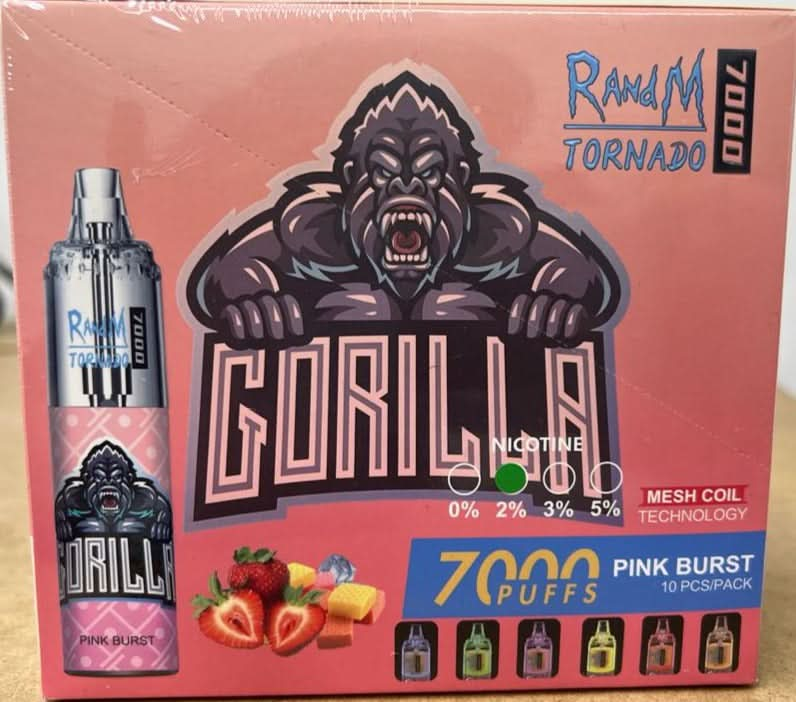 RANDM Tornado 7000 Puffs Disposable Vape-Pink Burst