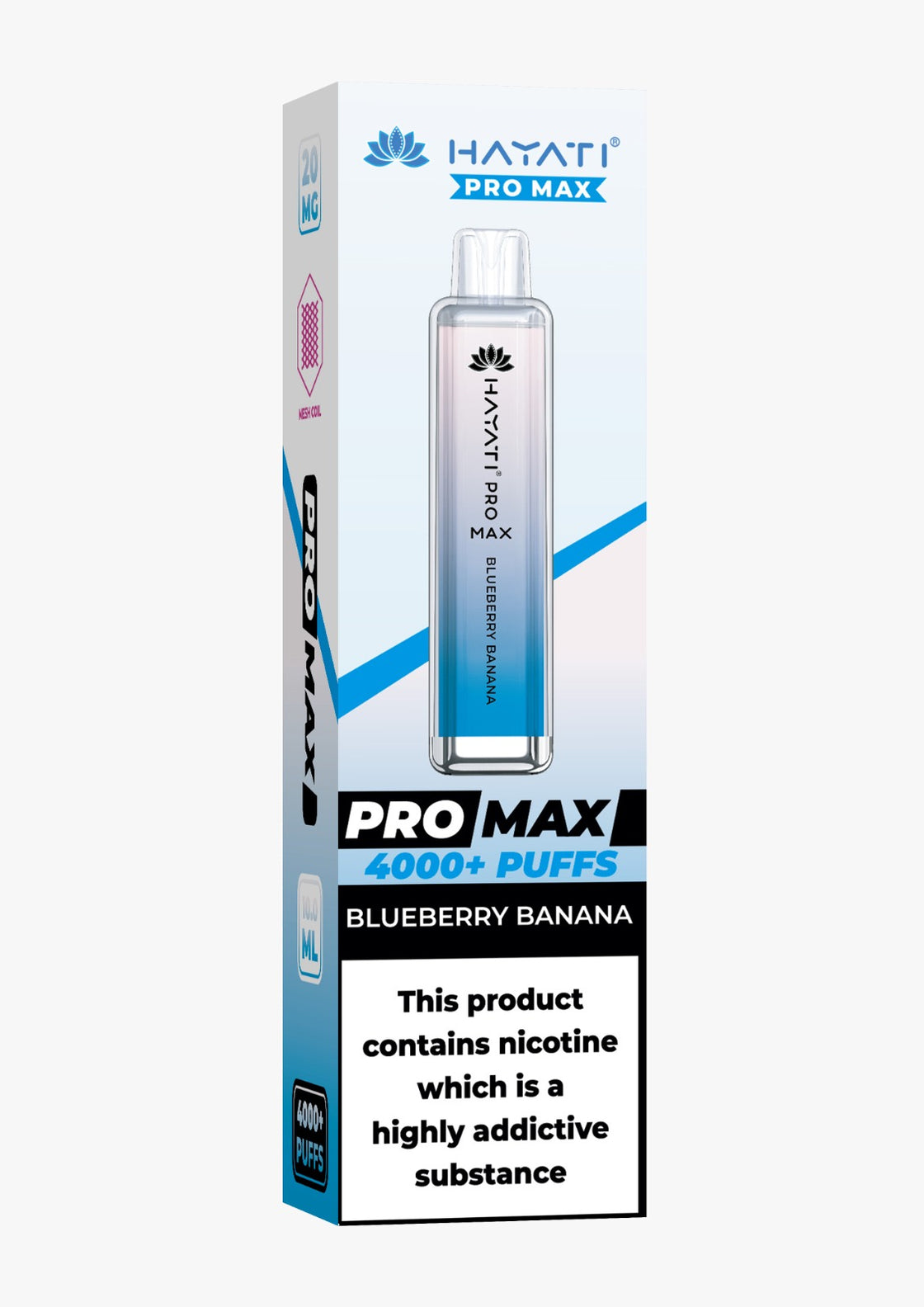 Crystal Pro Max 4000  Disposable Vape - Blueberry Banana