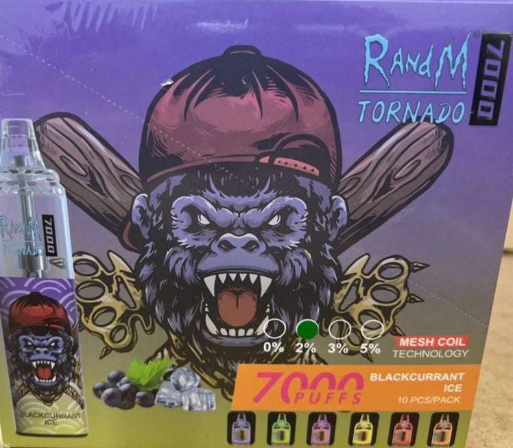 RANDM Tornado 7000 Puffs Disposable Vape-Blackcurrant Ice