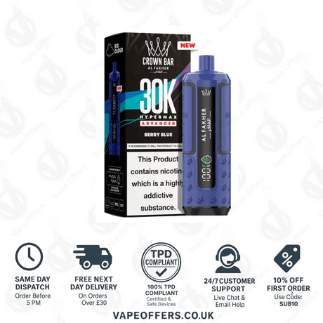 Al Fakher 30K Hypermax Vape Kit Berry Blue