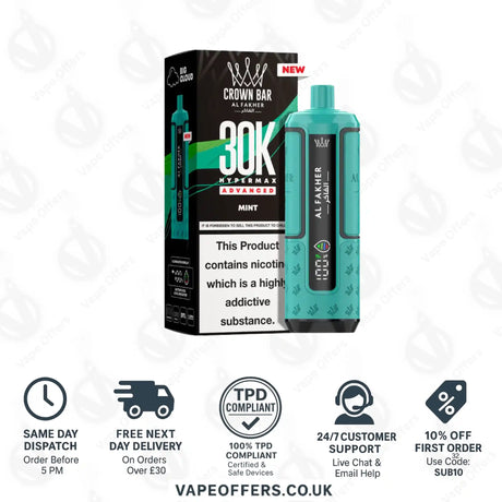 Al Fakher 30K Hypermax Vape Kit Mint