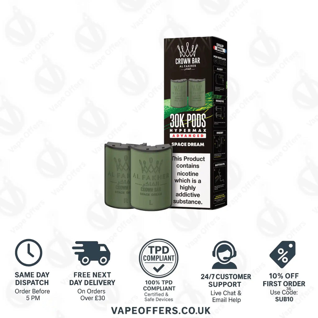 Al Fakher 30K Hypermax Vape Pod Space Dream