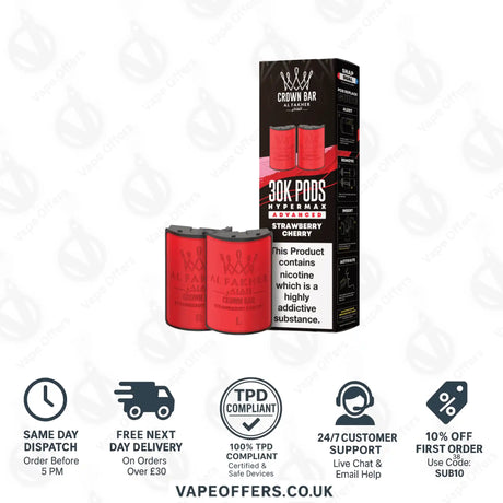 Al Fakher 30K Hypermax Vape Pod Strawberry Cherry