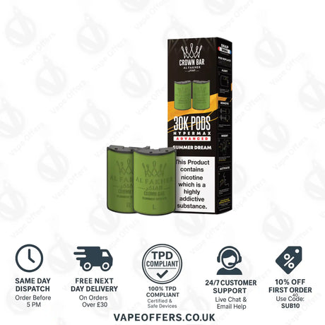Al Fakher 30K Hypermax Vape Pod Summer Dream