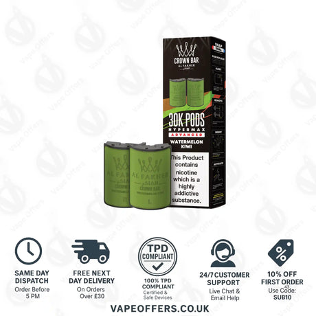 Al Fakher 30K Hypermax Vape Pod Watermelon Kiwi