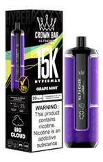 Load image into Gallery viewer, Al Fakher crown bar 15k Hypermax Grape Mint


