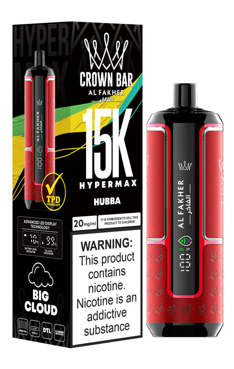 Al Fakher crown bar 15k Hypermax Hubba
