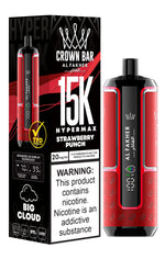 Load image into Gallery viewer, Al Fakher crown bar 15k Hypermax Strawberry Punch

