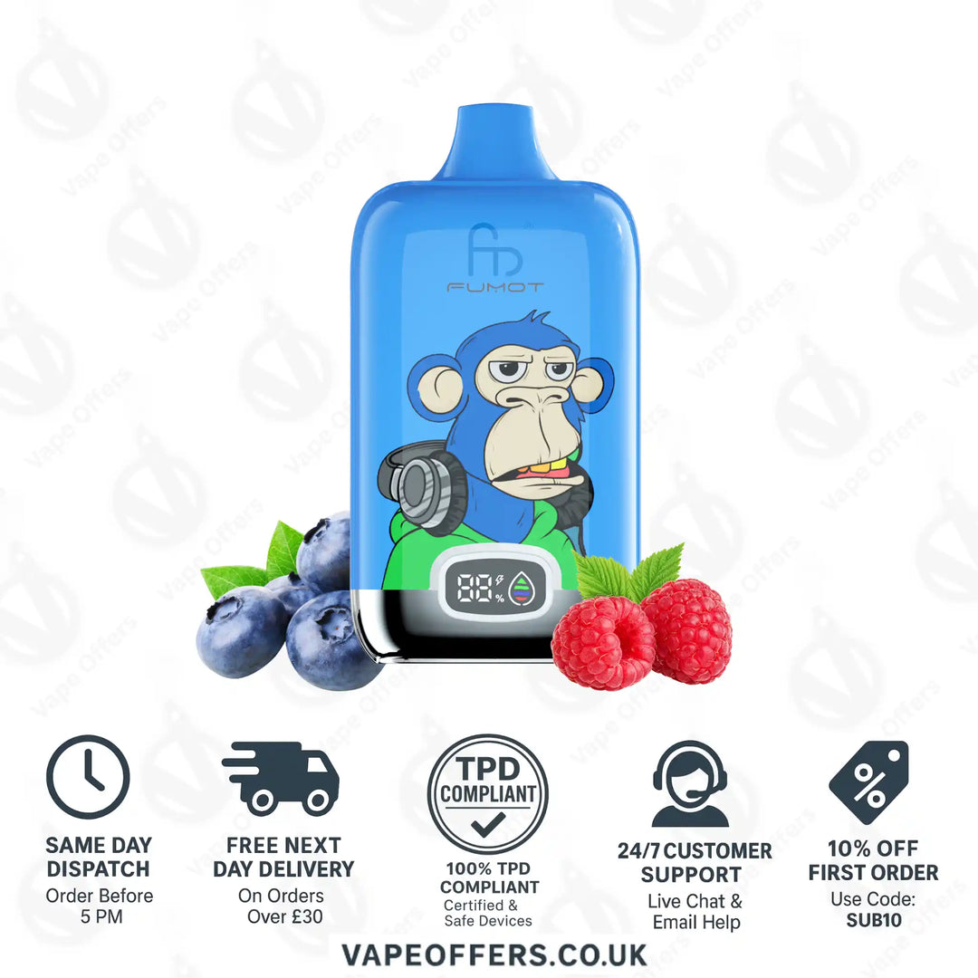 Apple Berry Blast Fumot Digital Box 12000 Puffs Vape