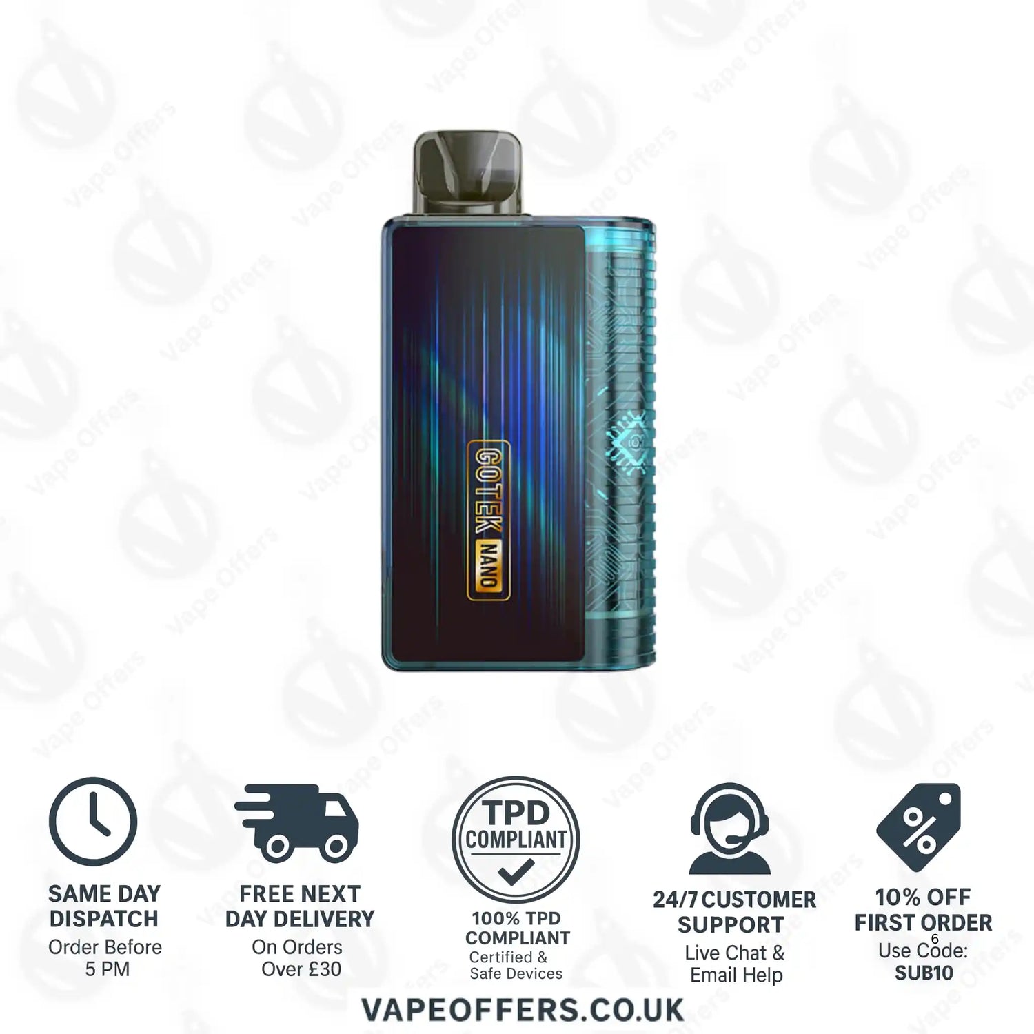 Aspire Gotek Nano Pod Vape Kit Ice Green 