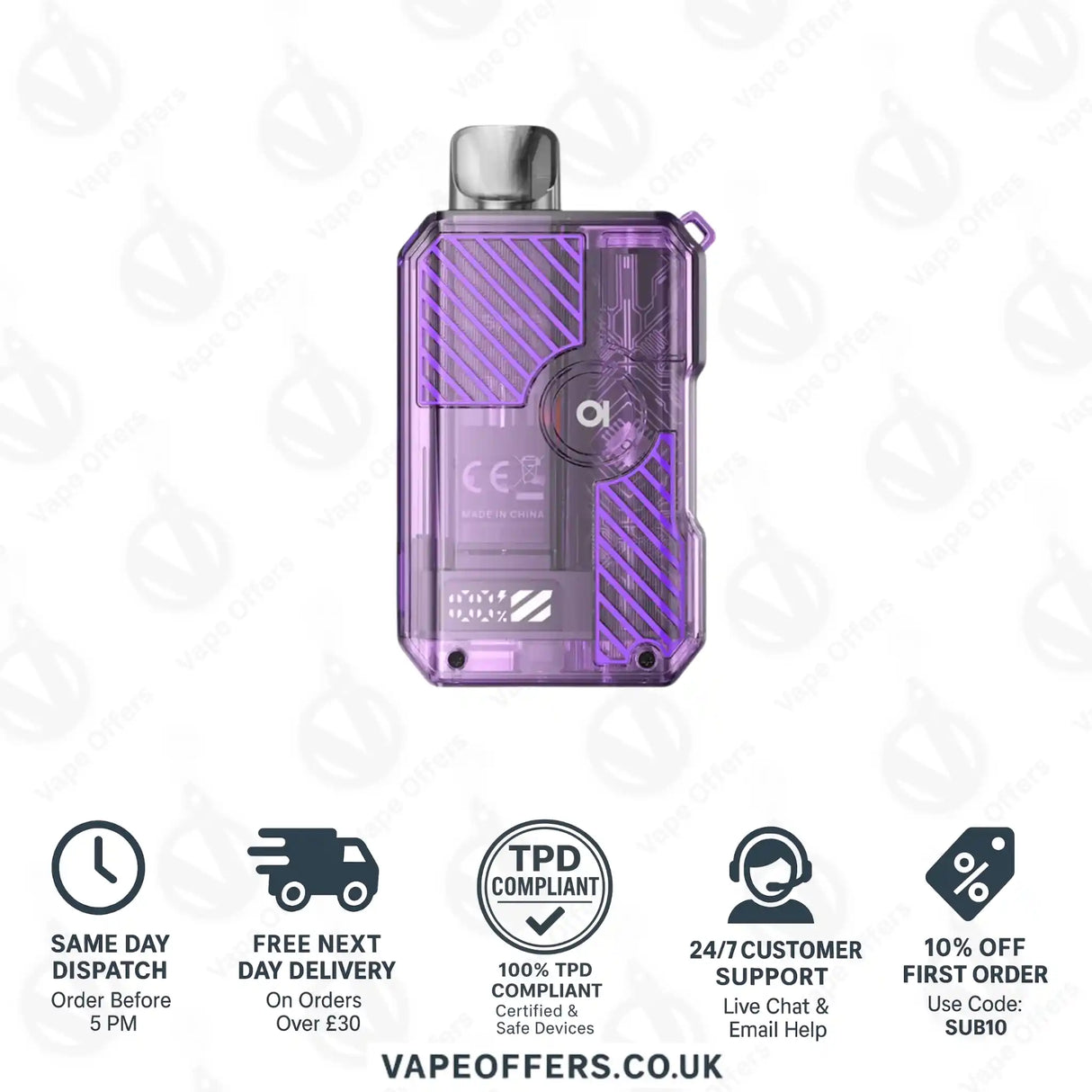 Aspire Gotek X3 Purple Pod Kit