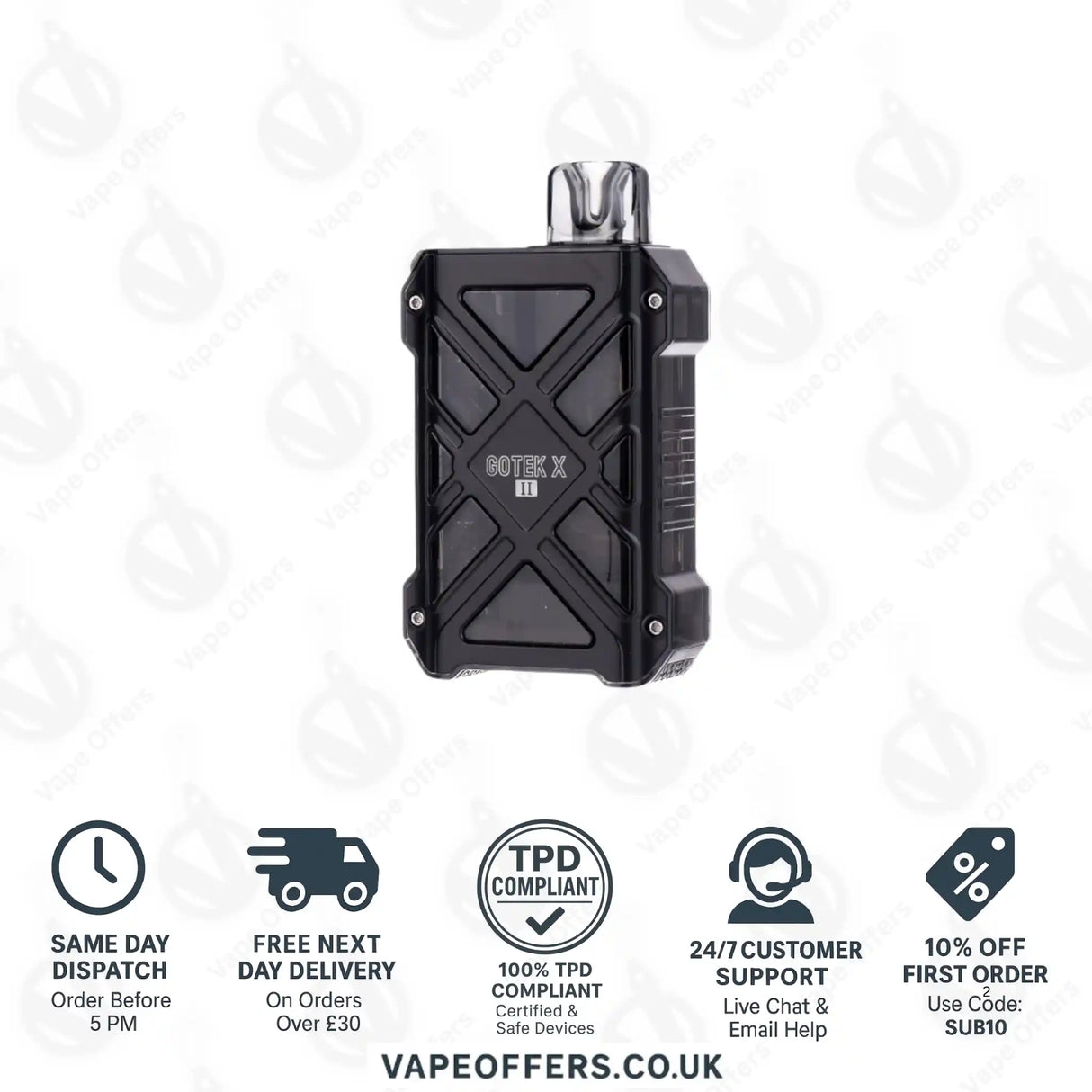 Aspire Gotek X II Pod Kit Black