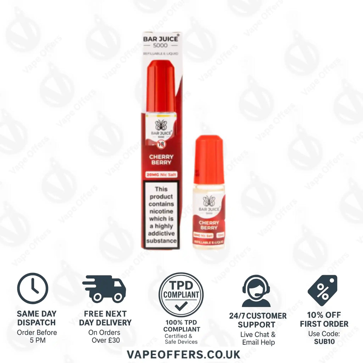 Bar Juice 5000 Cherry Berry Nic Salt