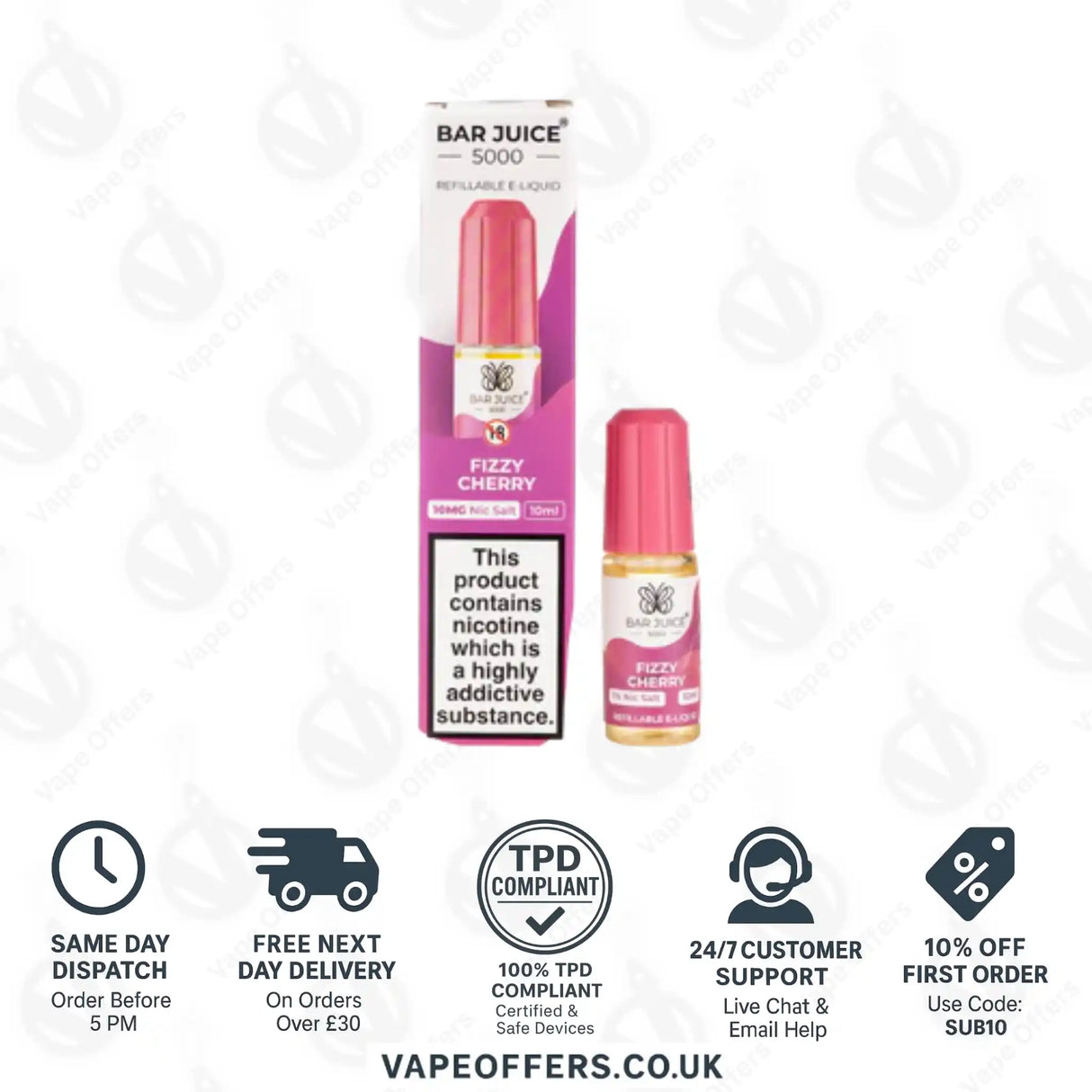 Bar Juice 5000 Fizzy Cherry Nic Salt