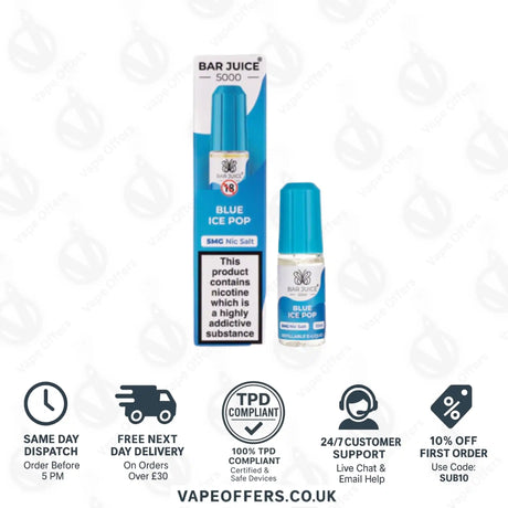 Bar Juice 5000 Blue Ice Pop Nic Salt