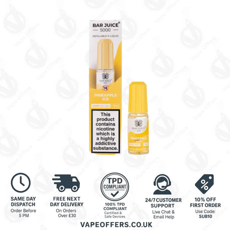 Bar Juice 5000 Pineapple Ice Nic Salt