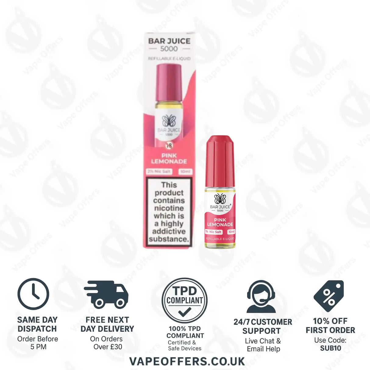 Bar Juice 5000 Pink Lemonade Nic Salt