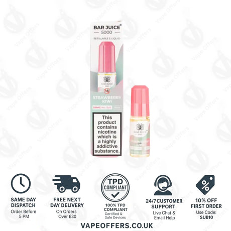 Bar Juice 5000 Strawberry Kiwi Nic Salt