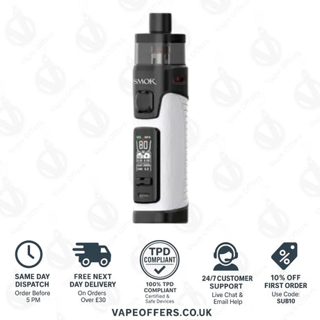 Smok Rpm 5 Pro Pod Vape Kit - Beige White Leather 