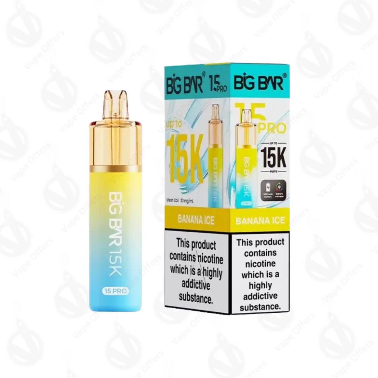 Big Bar 15K Pro Banana Ice Prefilled Pod Kit