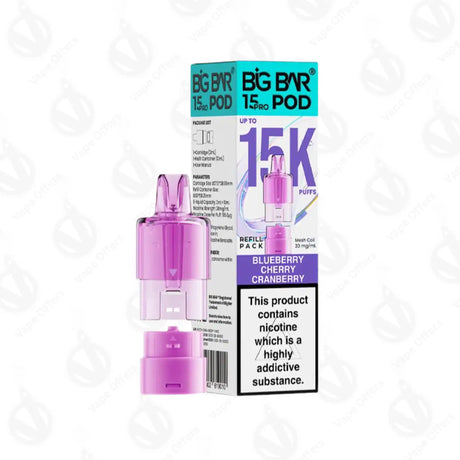 Big Bar 15K Pro Blueberry Cherry Cranberry Replacement Pod