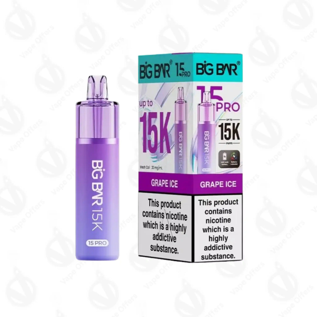 Big Bar 15K Pro Grape Ice Prefilled Pod Kit