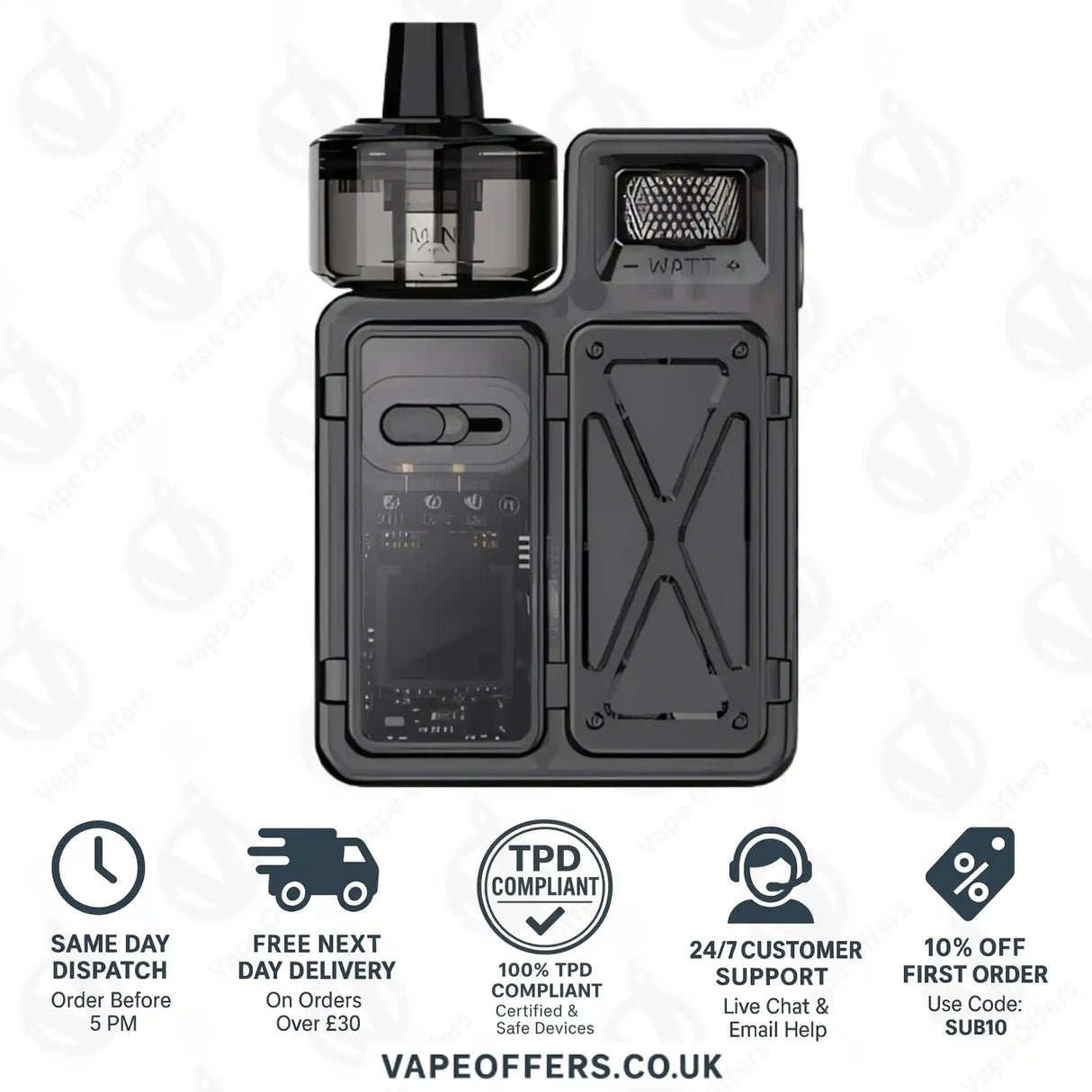 Uwell Crown M Pod Mod Kit - Black