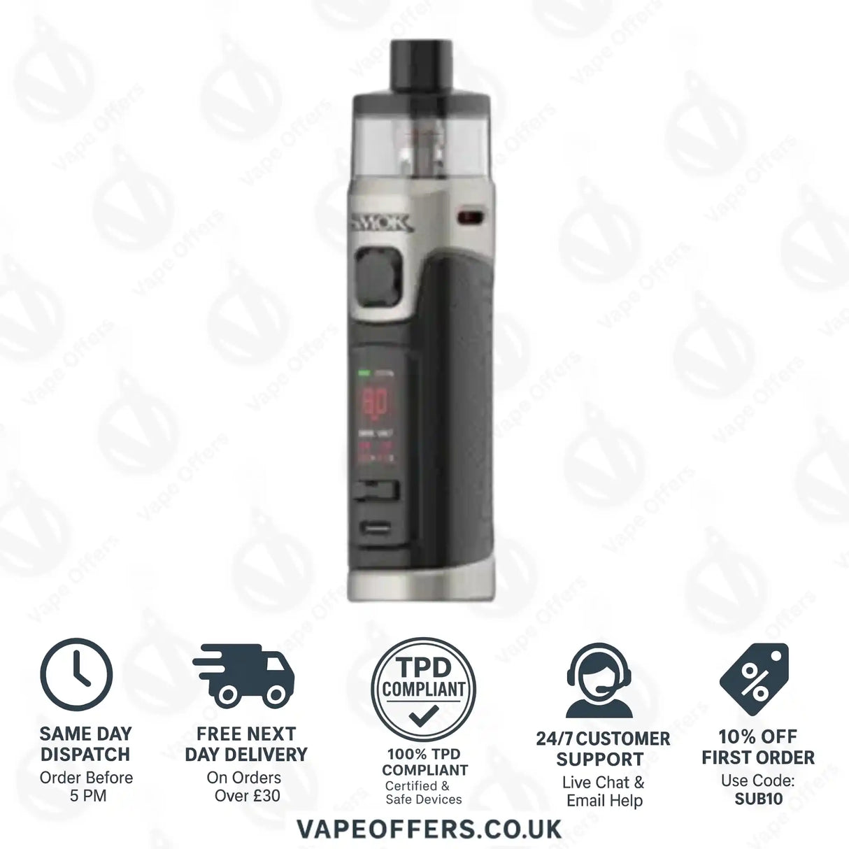 Smok Rpm 5 Pro Pod Vape Kit - Black 