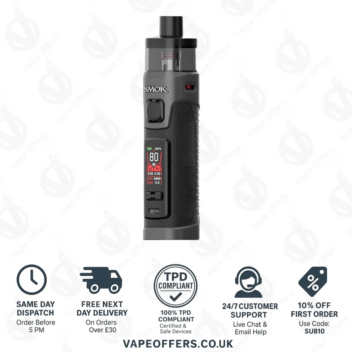 Black Leather - Smok Rpm 5 Pro Pod Vape Kit