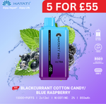 Load image into Gallery viewer, Blackcurrant Cotton Candy / Blue Raspberry - Hayati Pro Ultra 15000 Puffs Disposable Vape
