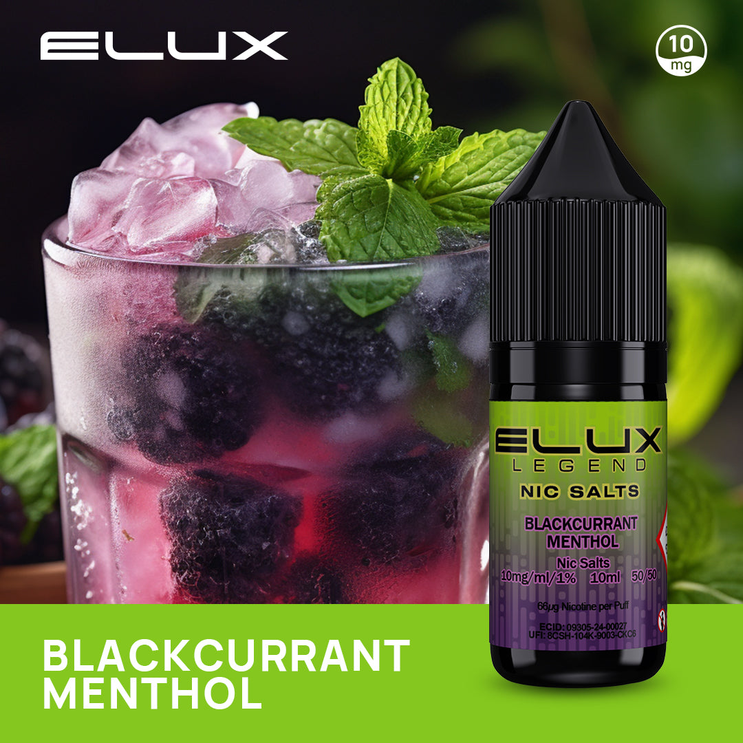 Blackcurrant Menthol Elux Legend Nic Salt 10mg