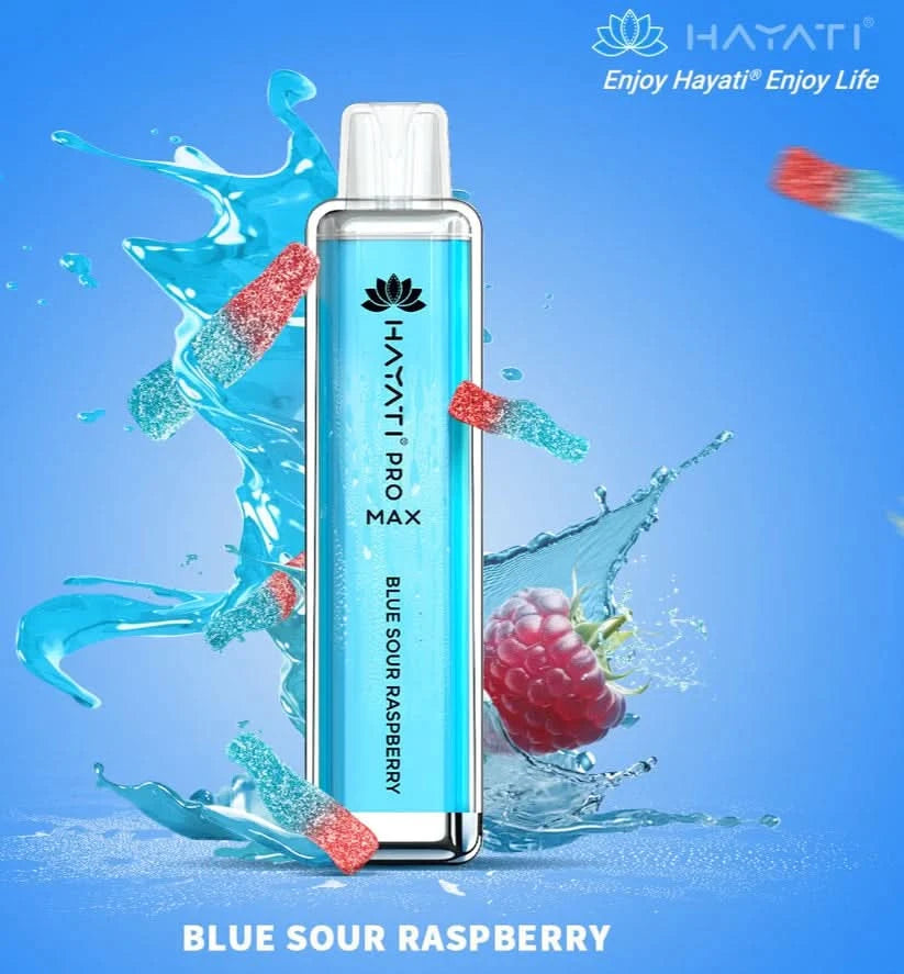crystal pro max vape blue sour raspberry Hayati Pro Max Blueberry Sour Raspberries Nic Salt main image 1