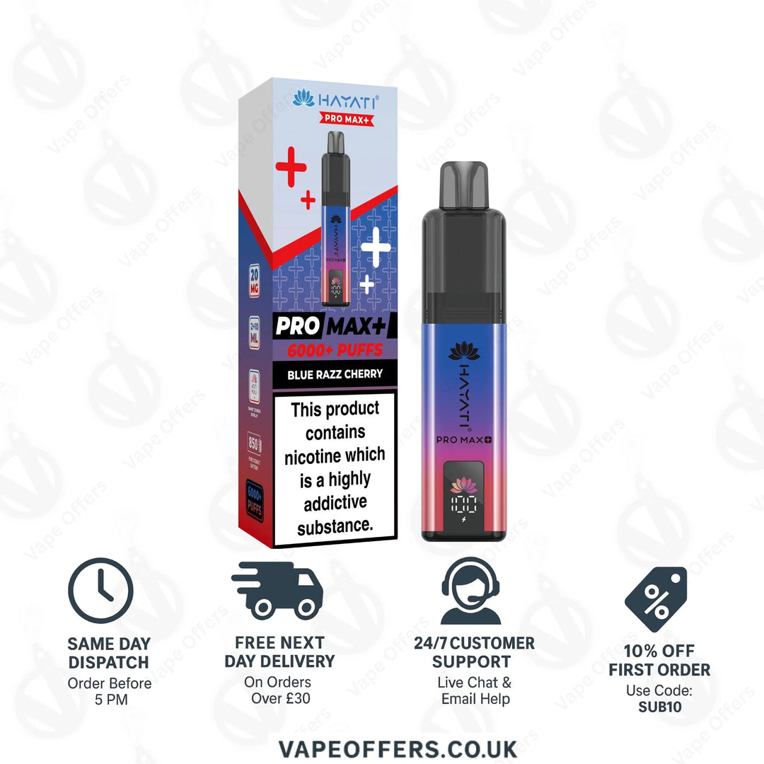 Hayati Pro Max Plus 6000 Pod Kit | Box Of 5 For £40