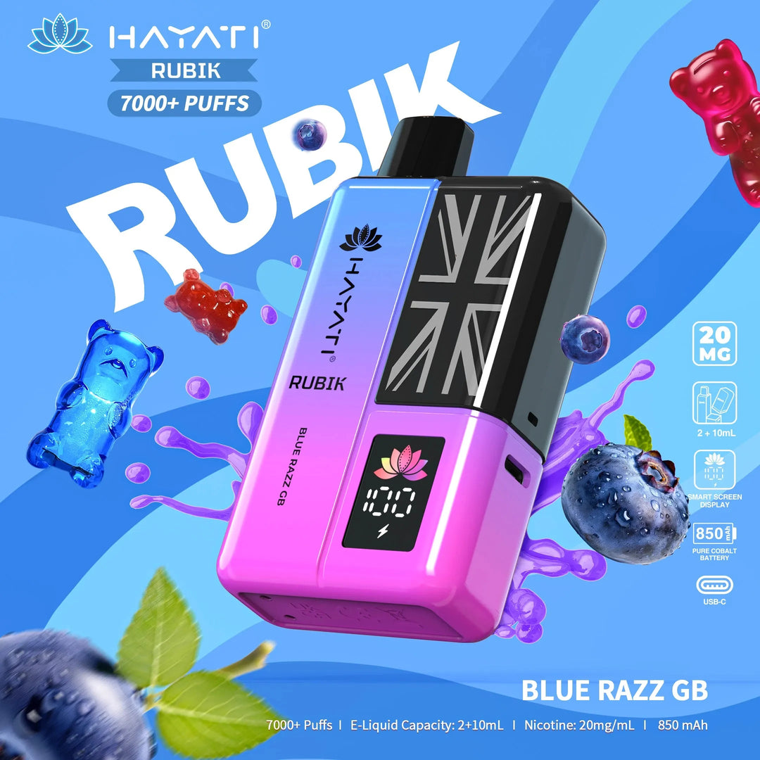 Hayati Rubik 7000 Puffs - Blue Razz GB 