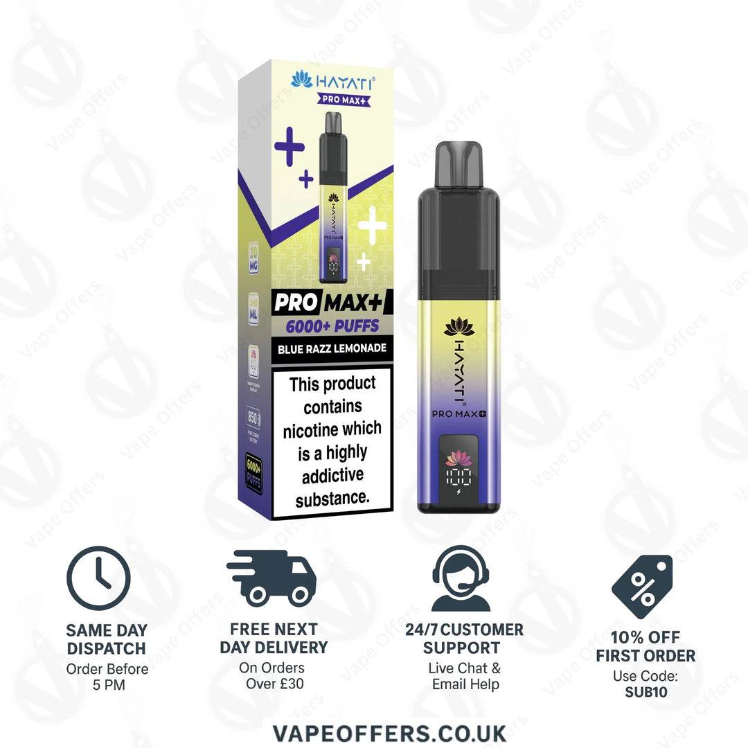 Hayati Pro Max Plus 6000 Pod Kit | Box Of 5 For £40