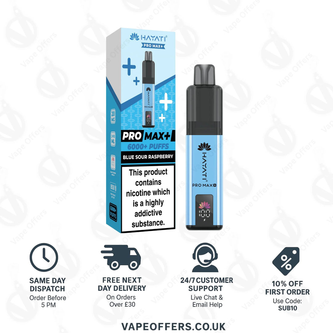Hayati Pro Max Plus 6000 Pod Kit | Box Of 5 For £40