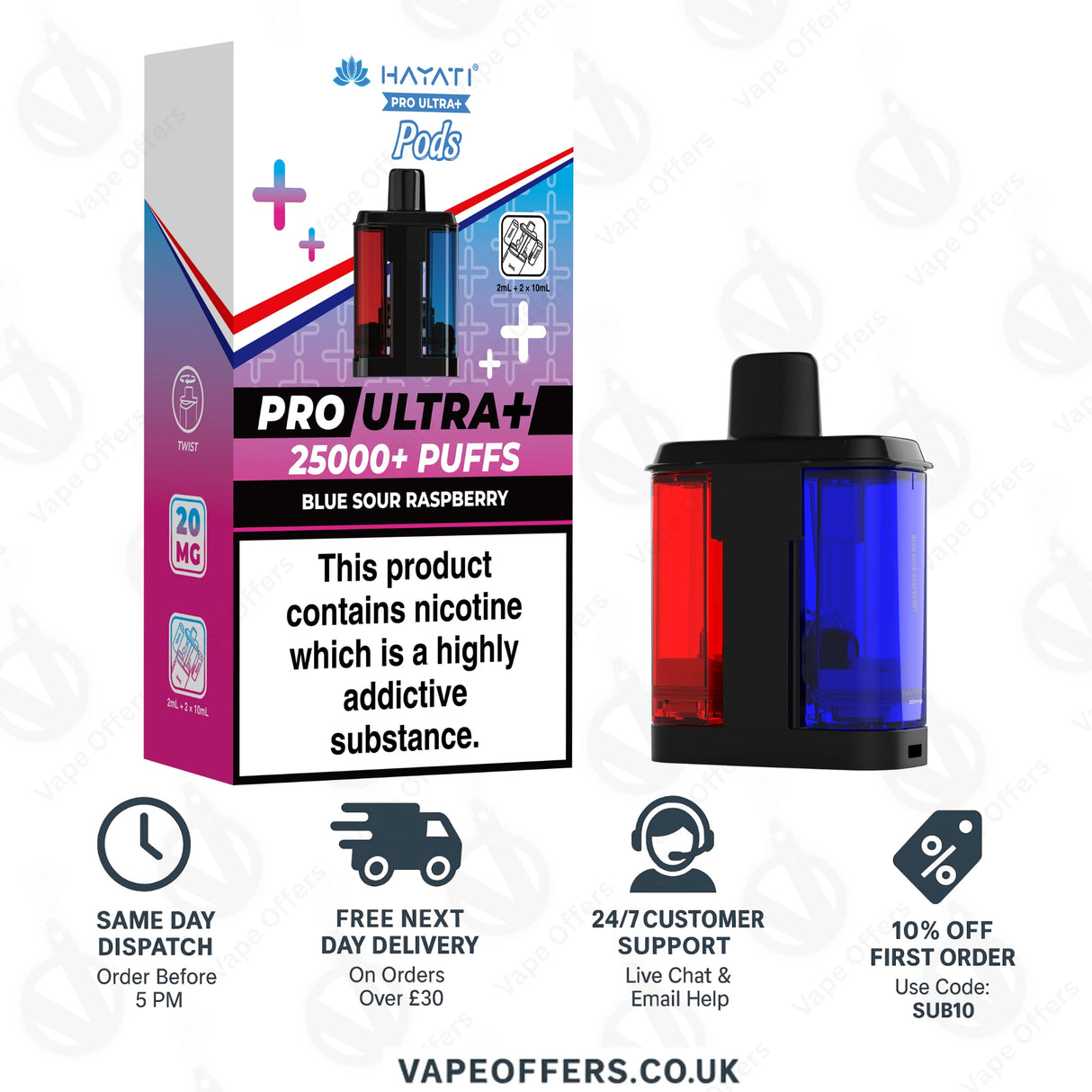 Hayati Pro Ultra Plus 25000 Prefilled Pods