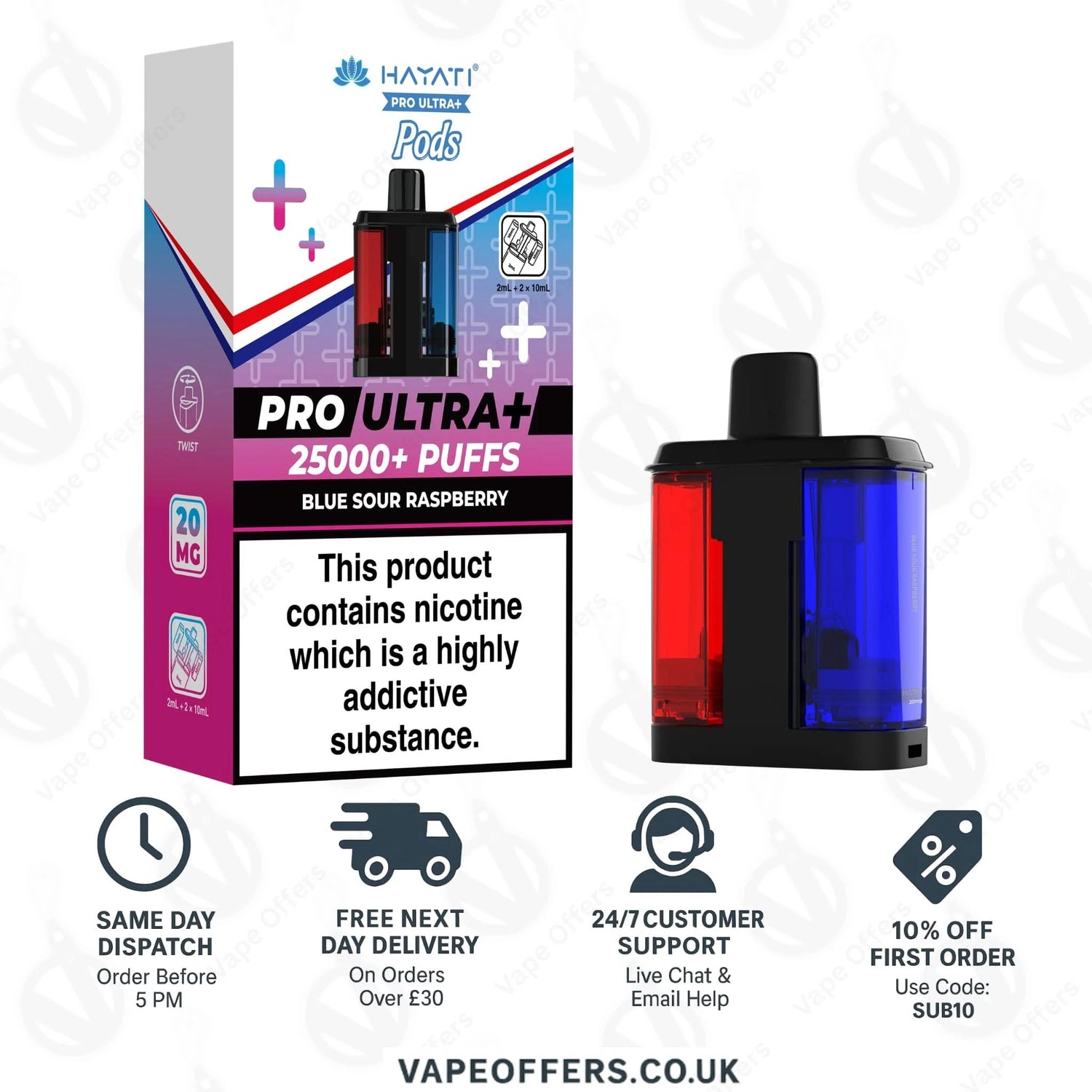 Hayati Pro Ultra Plus 25000 Prefilled Pods 