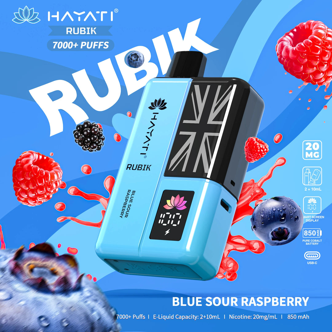 Hayati Rubik 7000 Puffs - Blue Sour Raspberry 