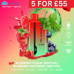 Load image into Gallery viewer, Blueberry Strawberry Menthol/ Blueberry Raspberry Menthol - Hayati Pro Ultra 15000 Puffs
