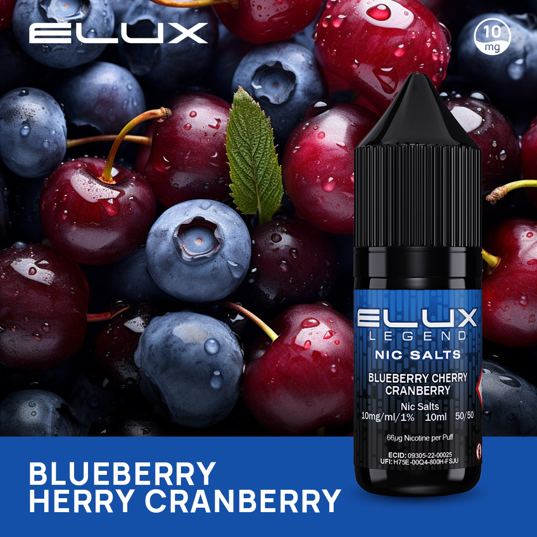 Blueberry Cherry Cranberry Elux Legend Nic Salt 10mg