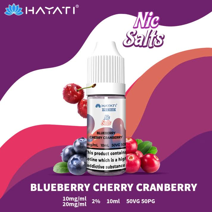 Hayati Pro Max Nic Salt - Blueberry Cherry Cranberry