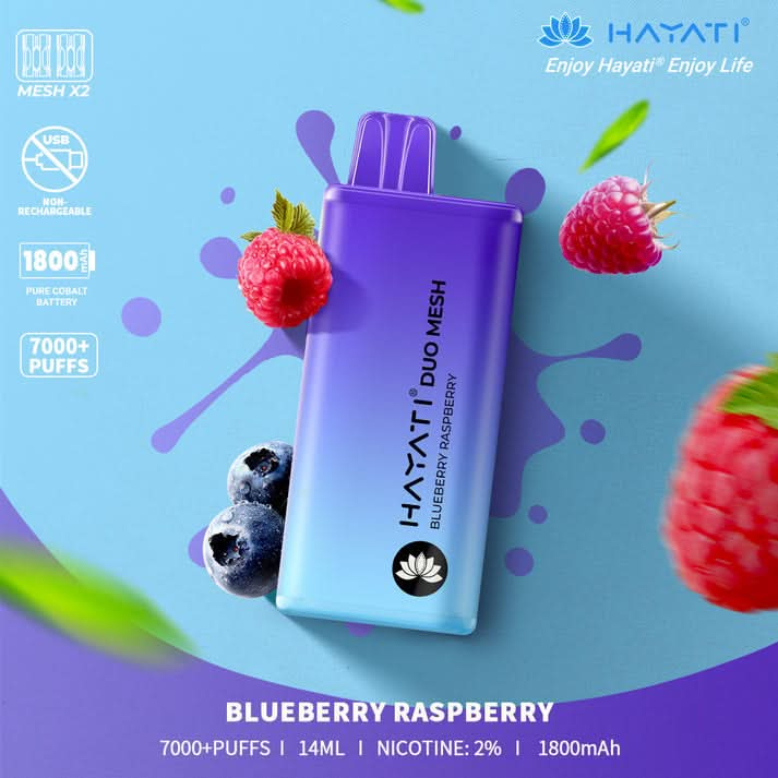 Hayati Duo Mesh 7000 Puffs Disposable Vape Box Deal