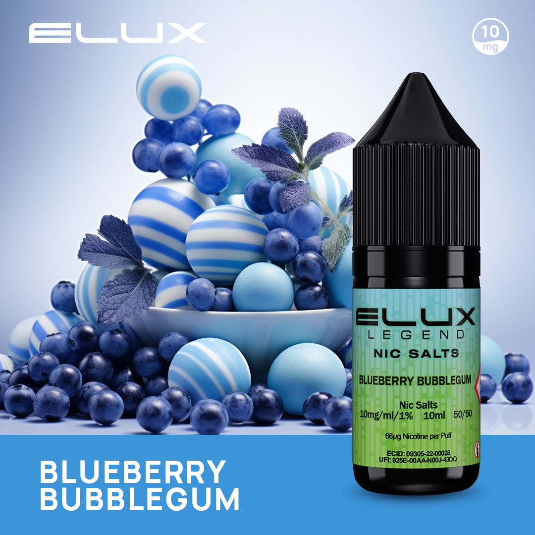 Blueberry Bubblegum Elux Legend Nic Salt 10mg