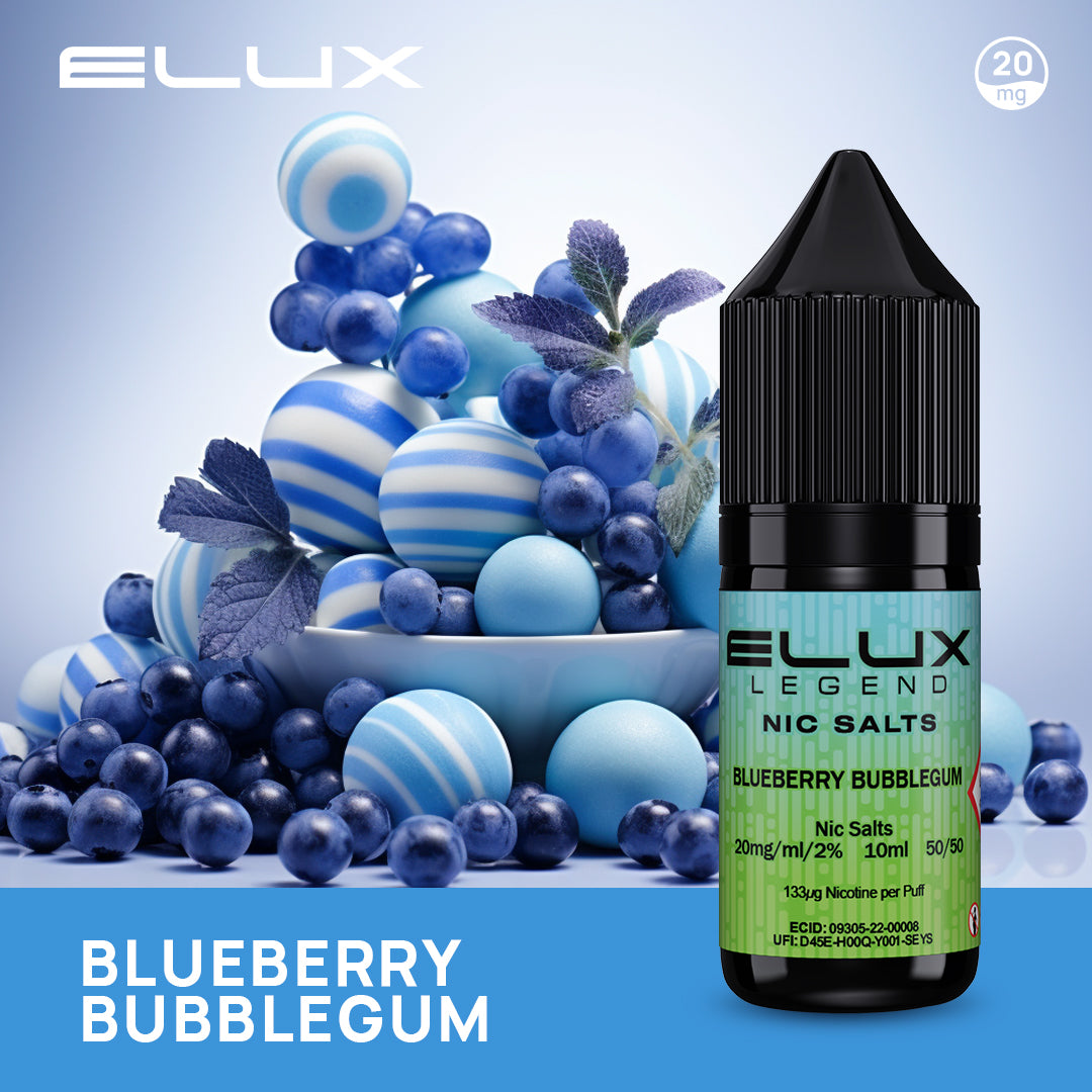 Blueberry Bubblegum Elux Legend Nic Salt 20mg